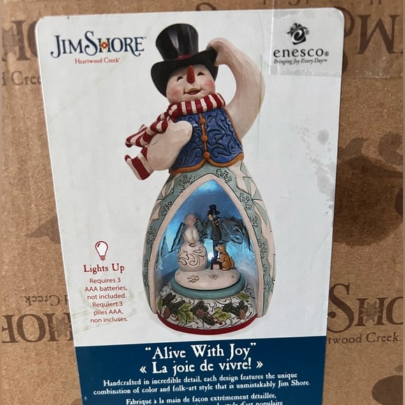 Rare Jim Shore, Heartwood Creek "Alive
With Joy" Light Up - Picture 2 of 3